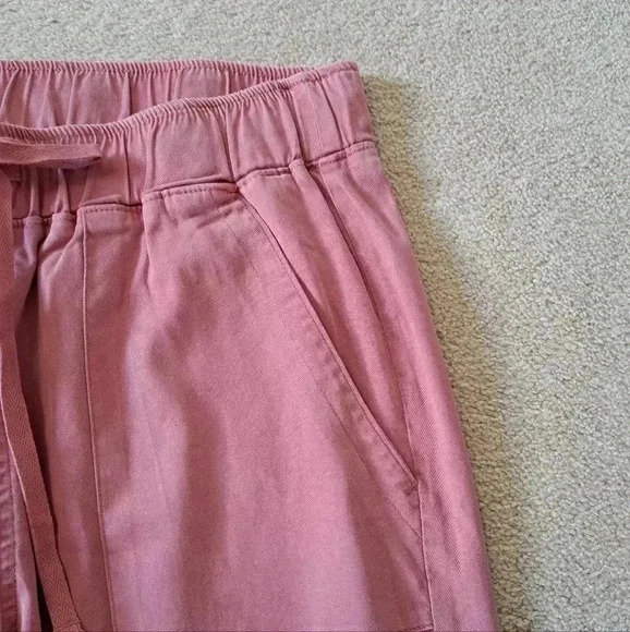 ❤️ NWT Buffalo David Bitton Tencel Joggers Strawberry Pink Small Women's Pants - Picture 5 of 15